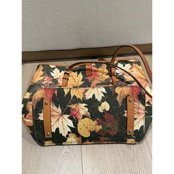 Dooney & Bourke  Maple‎ Leaf  Tote dover Rare Bag leaves olive - Picture 6 of 7